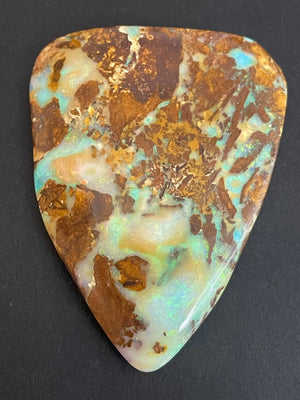 138.3cts - TOP Vegetation Fossil Replacement Boulder Opal Rub. Double Sided!