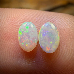 0.45cts - South Australian White Opal Pair