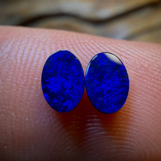 🔨 AUCTION 🔨 0.5cts - Australian Boulder Opal Doublet Pair