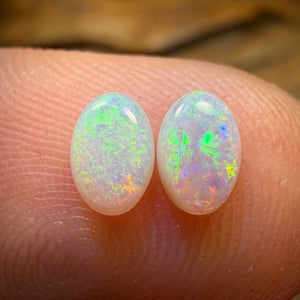 0.5cts - South Australian White Opal Pair