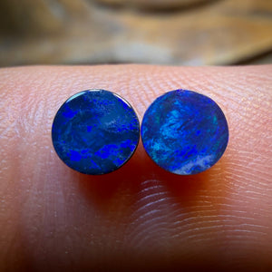 0.7cts - Australian Boulder Opal Doublet Pair