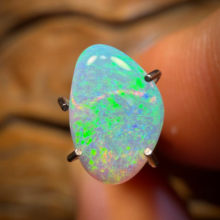 0.95cts - Solid Australian Boulder Pipe Crystal Opal