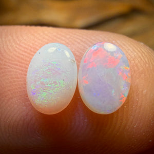 Half Price Card! 0.95cts - South Australian White Opal Set
