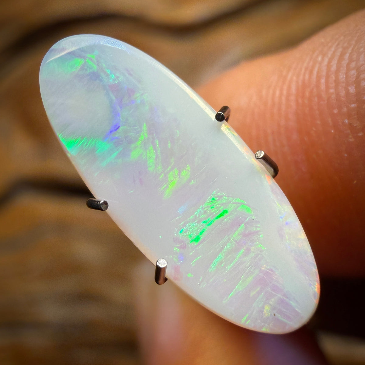 Wildcard! 1.3cts - South Australian White Opal from Coober Pedy