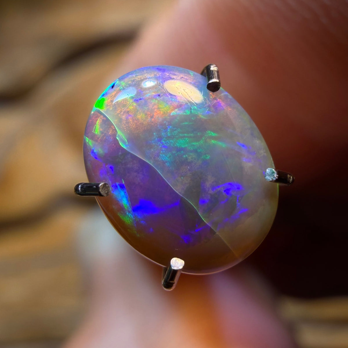 📣 OPALFEST 🔨 AUCTION 🔨 💎 High Roller Banger Auction 💎 0.7cts - Dark Opal from Lightning Ridge