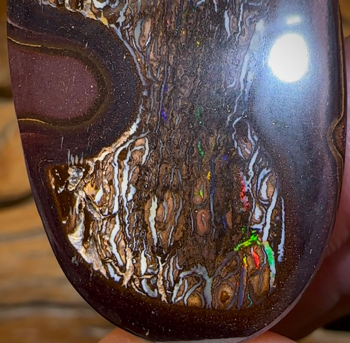 176.3cts - Wow Tribal Boulder Australian Opal Pair. - Opal Whisperers