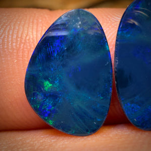 4.8cts - Australian Boulder Opal Doublet Pair