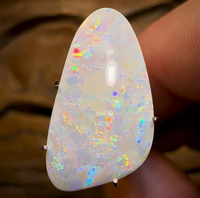 4,2 ct – Weißer Opal aus Südaustralien