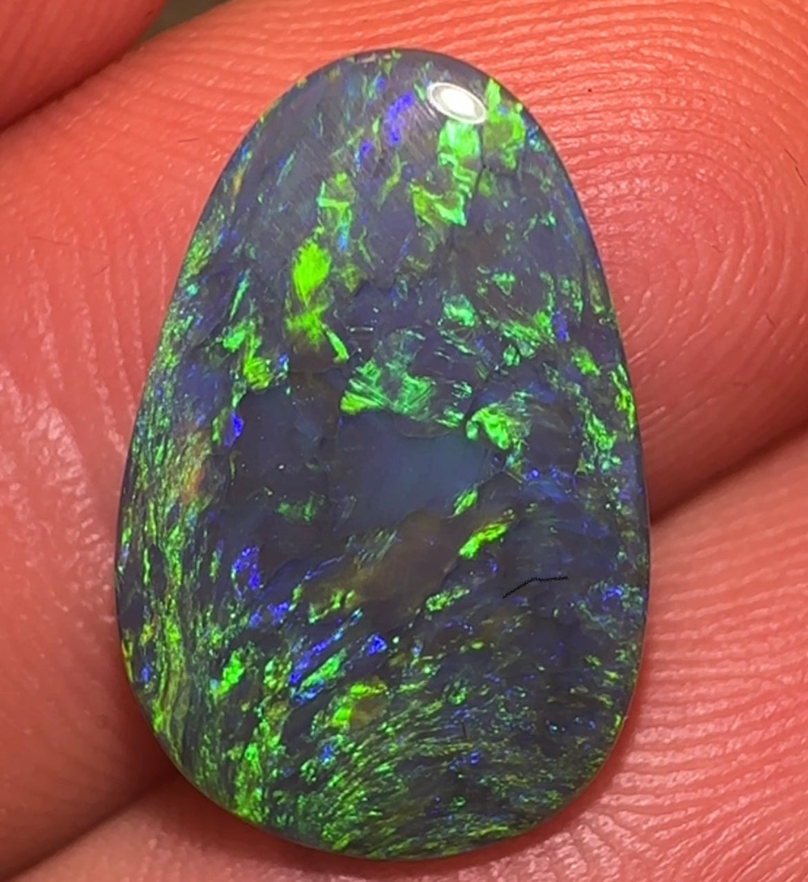 4.8Cts ”Heritage Collection” Investment Solid Black Opal, Lightning Ridge - Opal Whisperers