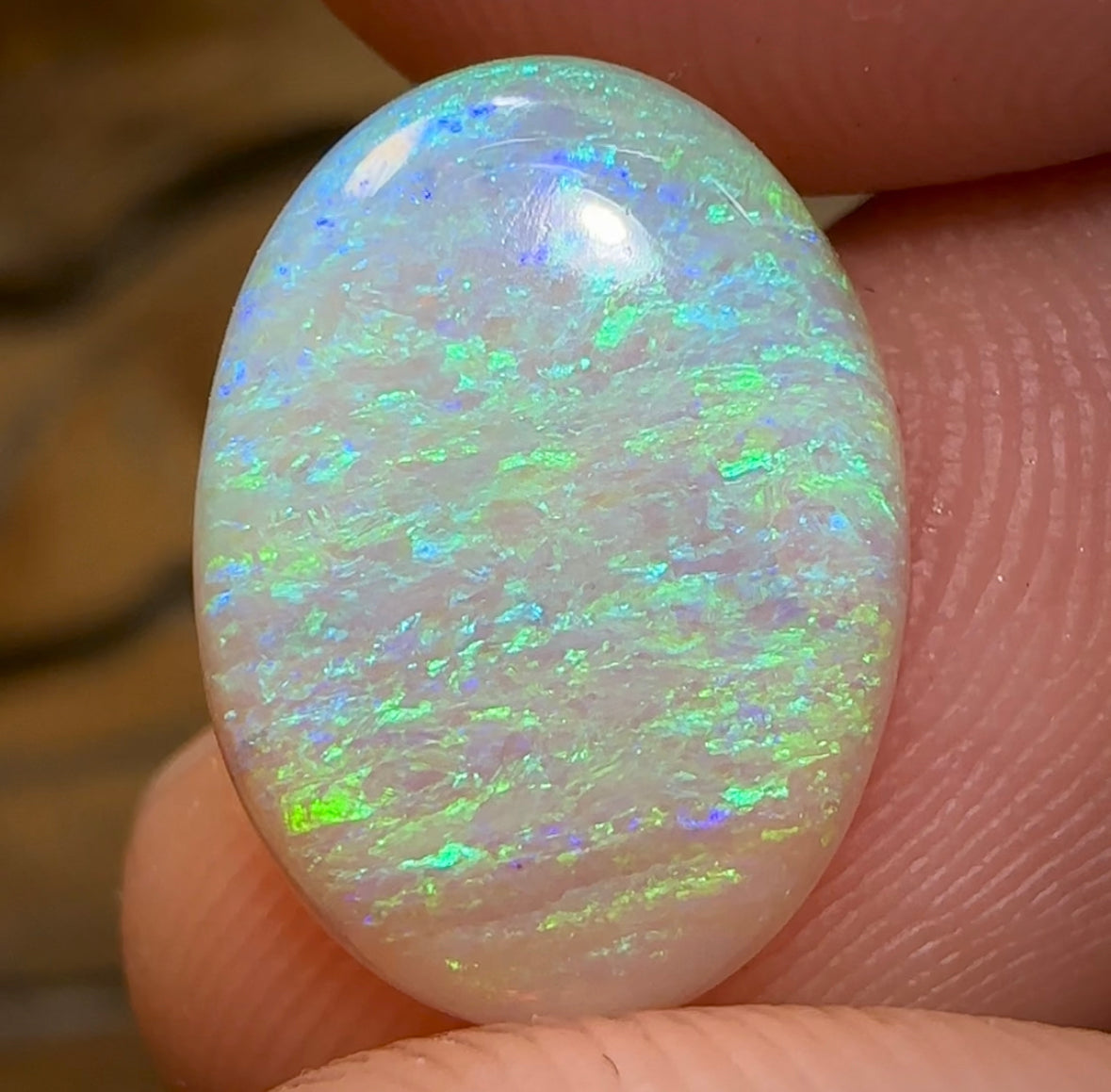 2.8cts - Lightning Ridge Crystal Opal - Opal Whisperers
