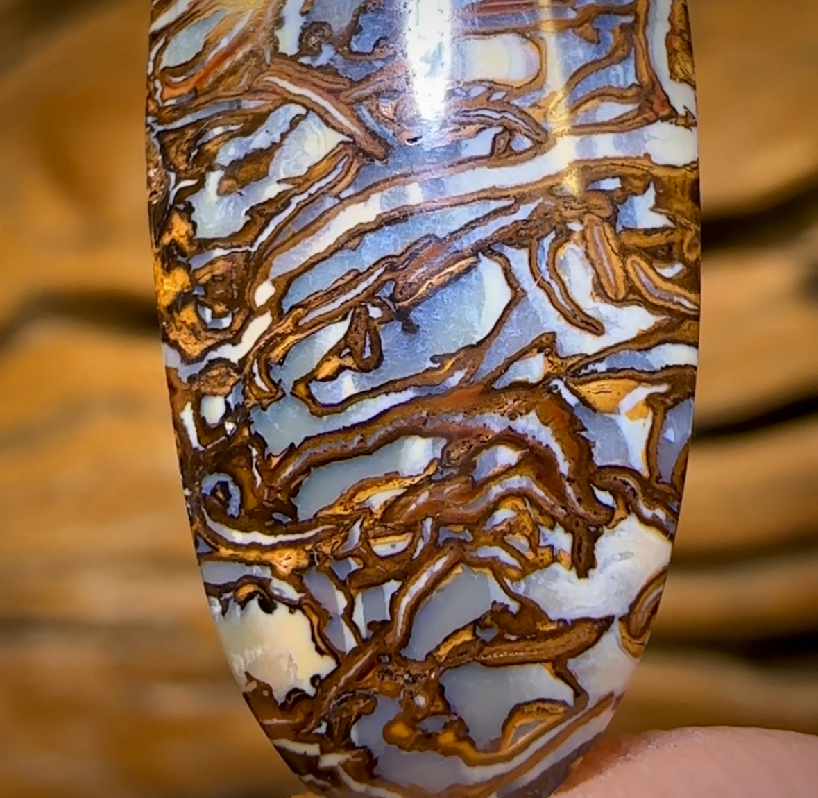 19.1cts - Awesome Tribal Queensland Boulder Opal. Double Sided!