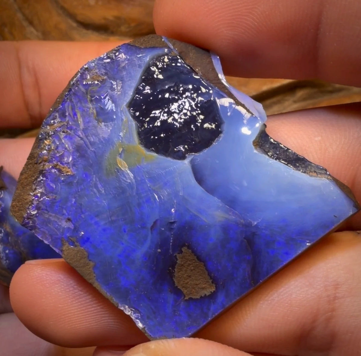 🔒 I’ve Got the Blues Collection 221.2cts - 3x Australian Boulder Seam Opal Rough Parcel