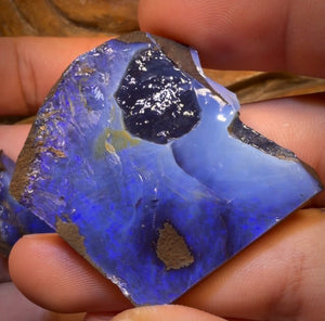 🔒 I’ve Got the Blues Collection 221.2cts - 3x Australian Boulder Seam Opal Rough Parcel