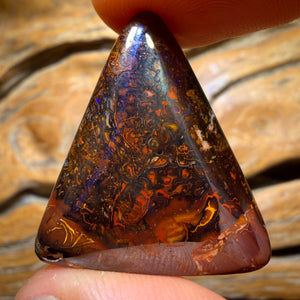 Bargain Card! 48.3cts - Tribal Queensland Boulder Opal Picture Stone from Yowah