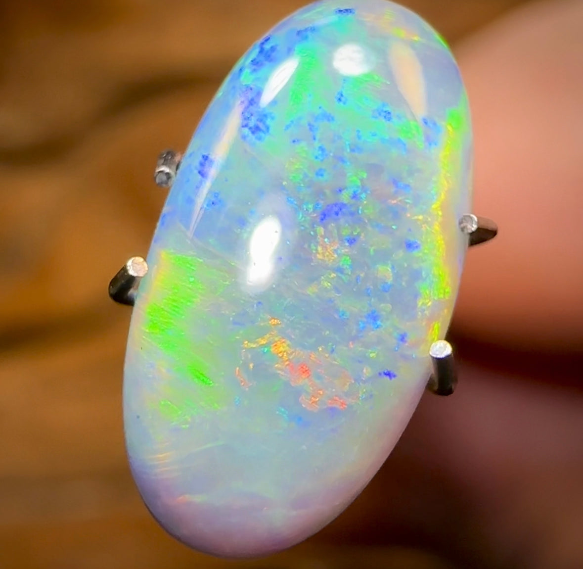 2.2cts - Australian Black Opal from Lightning Ridge - Opal Whisperers