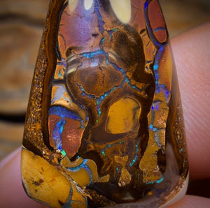 41.3cts - Tribal Yowah Nut Opal. Australian Opal