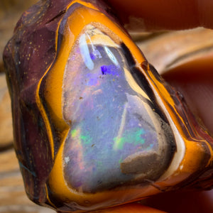 TGIF 151.1cts - Partial Yowah Nut Crystal Centre Opal Rough Piece