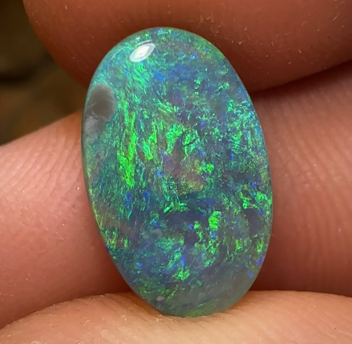 3.75cts - Lightning Ridge Black Opal - Opal Whisperers