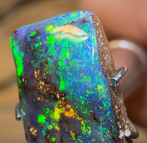 3.5cts - Vibrant Solid Queensland Boulder Opal - Opal Whisperers