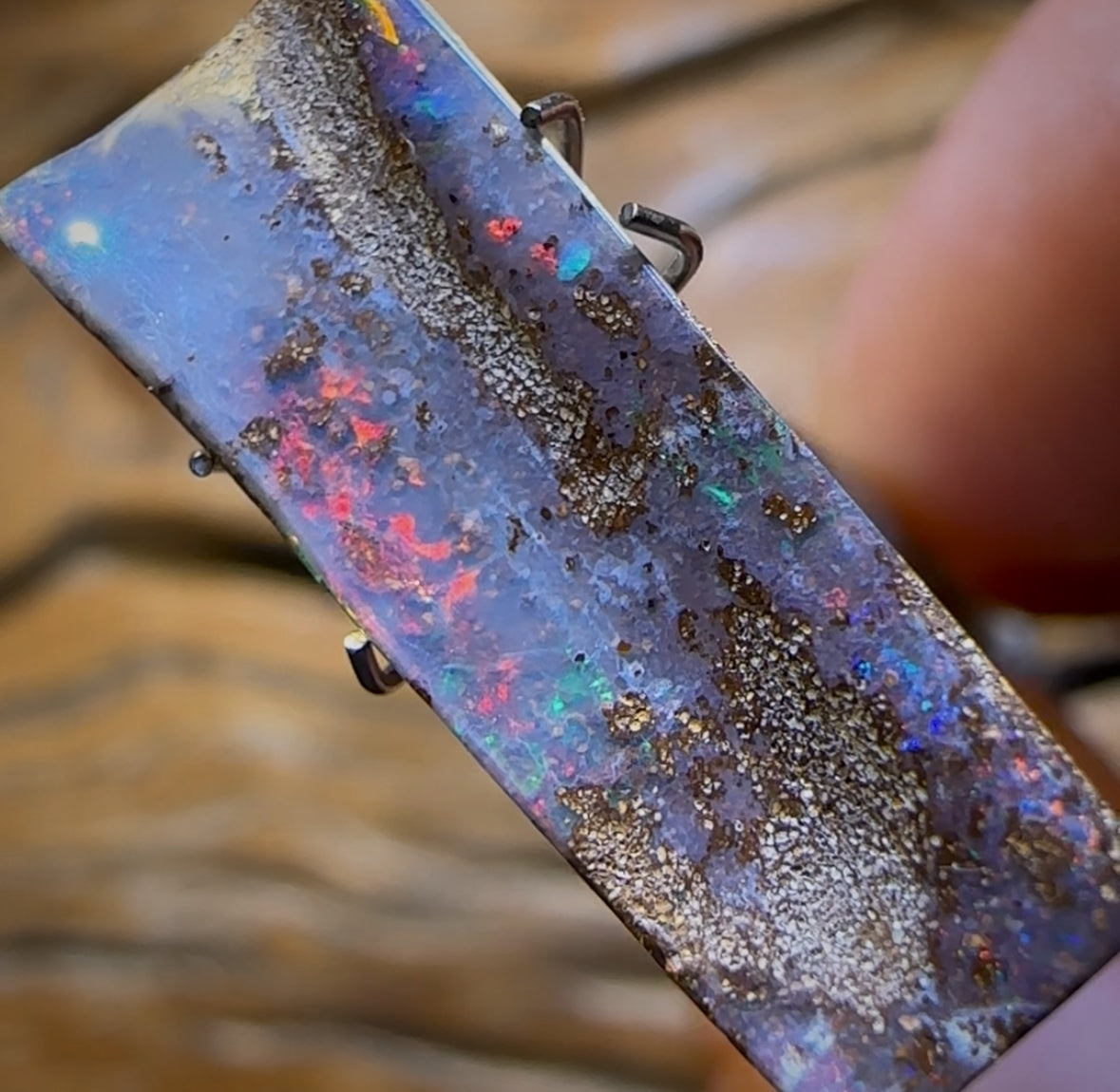 5.1cts - Queensland Boulder Seam Opal Great Fire Reds