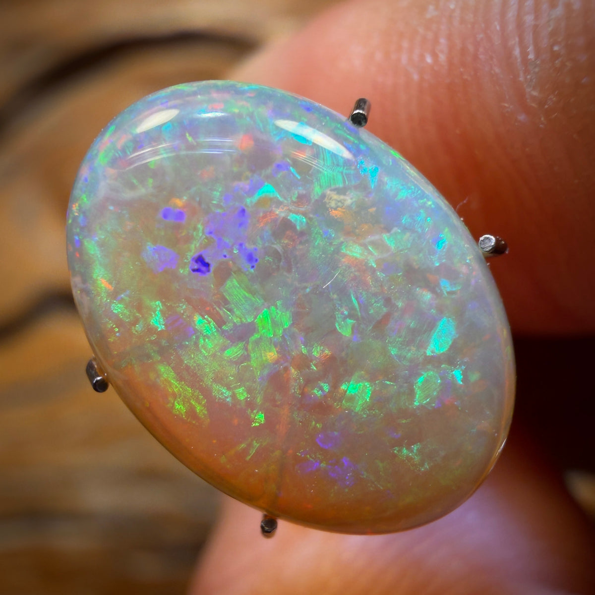 3.6cts - GEM South Australian Dark Crystal Opal Double Sided Quality