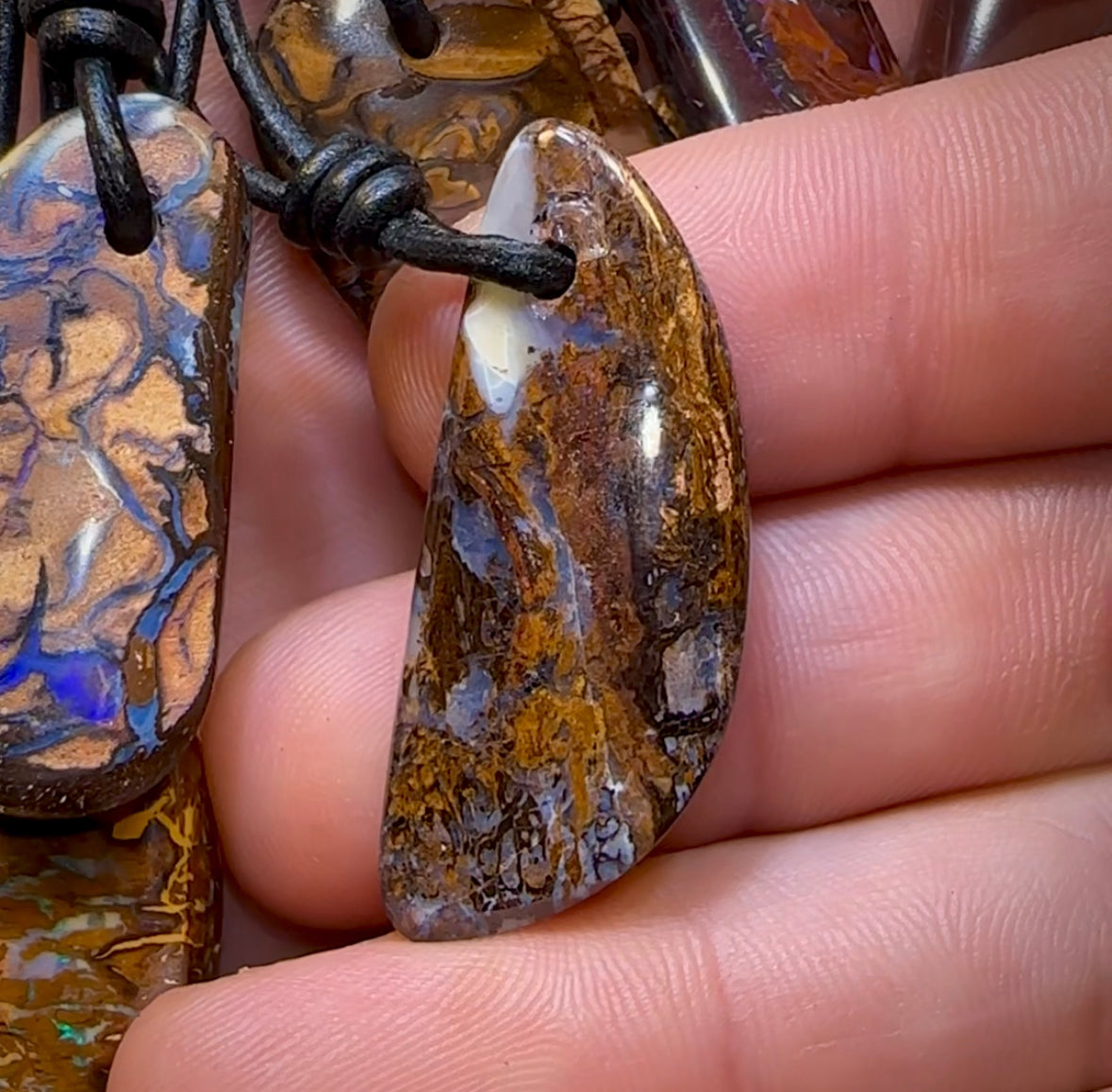 10x Drilled Yowah Boulder Opals. Bulk Wholesale Dealers Package BARGAIN - Opal Whisperers