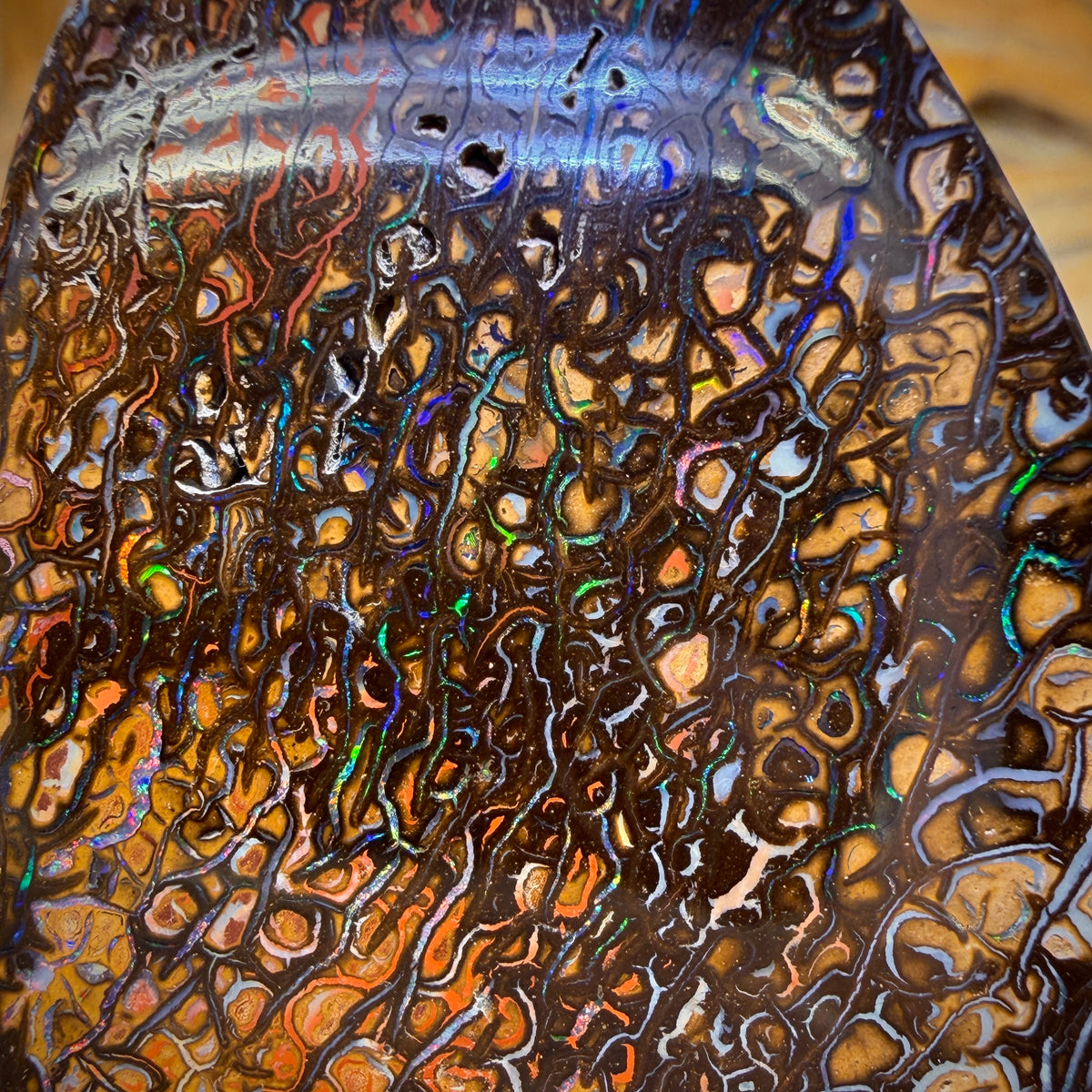 150.1cts - Awesome Tribal Yowah Nut Opal. Double Sided Picture Stone
