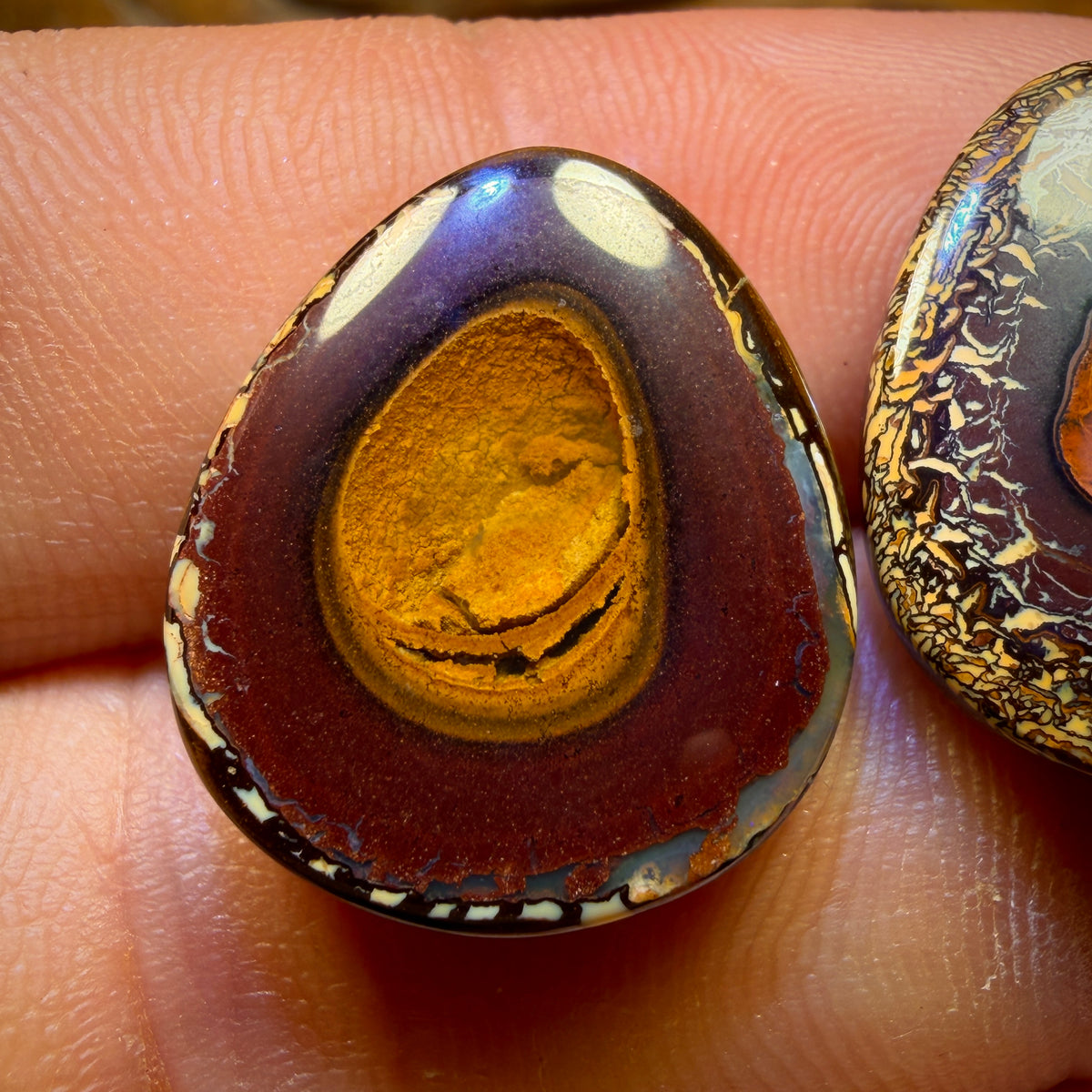 27.2cts - Yowah Nut Tribal / Crystal Centre Opal Pair