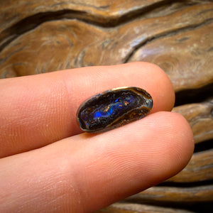 6.1cts - Dark Tribal Yowah Nut Opal. Australian Opal