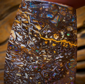 213.3cts - Tribal Australian Boulder Opal. Polished Specimen