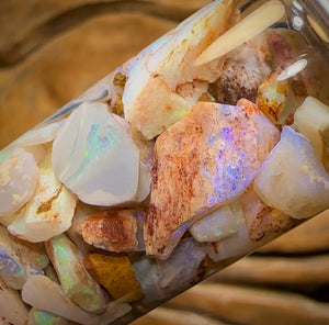 54.8cts - Vial of Mixed Australian Opal Rough
