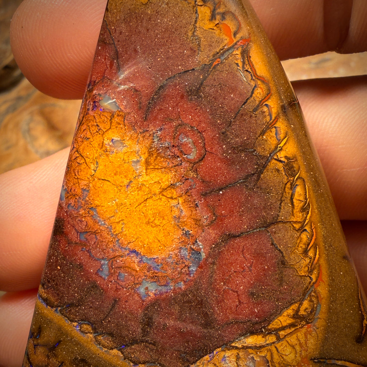335.4cts - Large Tribal 1/2 Australian Boulder Opal from Yowah
