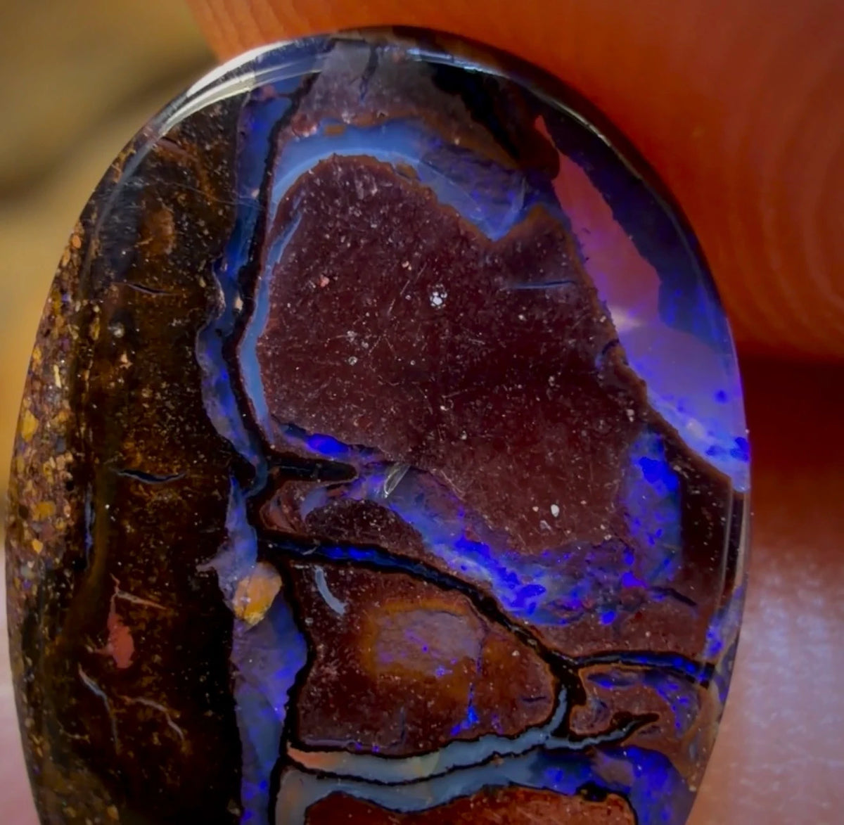 Half Price Card! 3.5cts - Tribal Yowah Nut Opal. Australian Boulder Opal