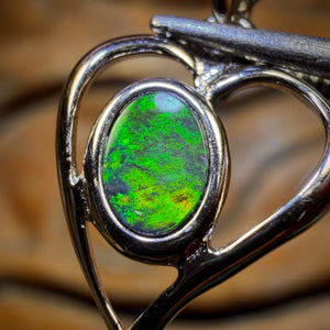 Sterling Silver - “So Sweet” Queensland Boulder Opal Doublet Pendant