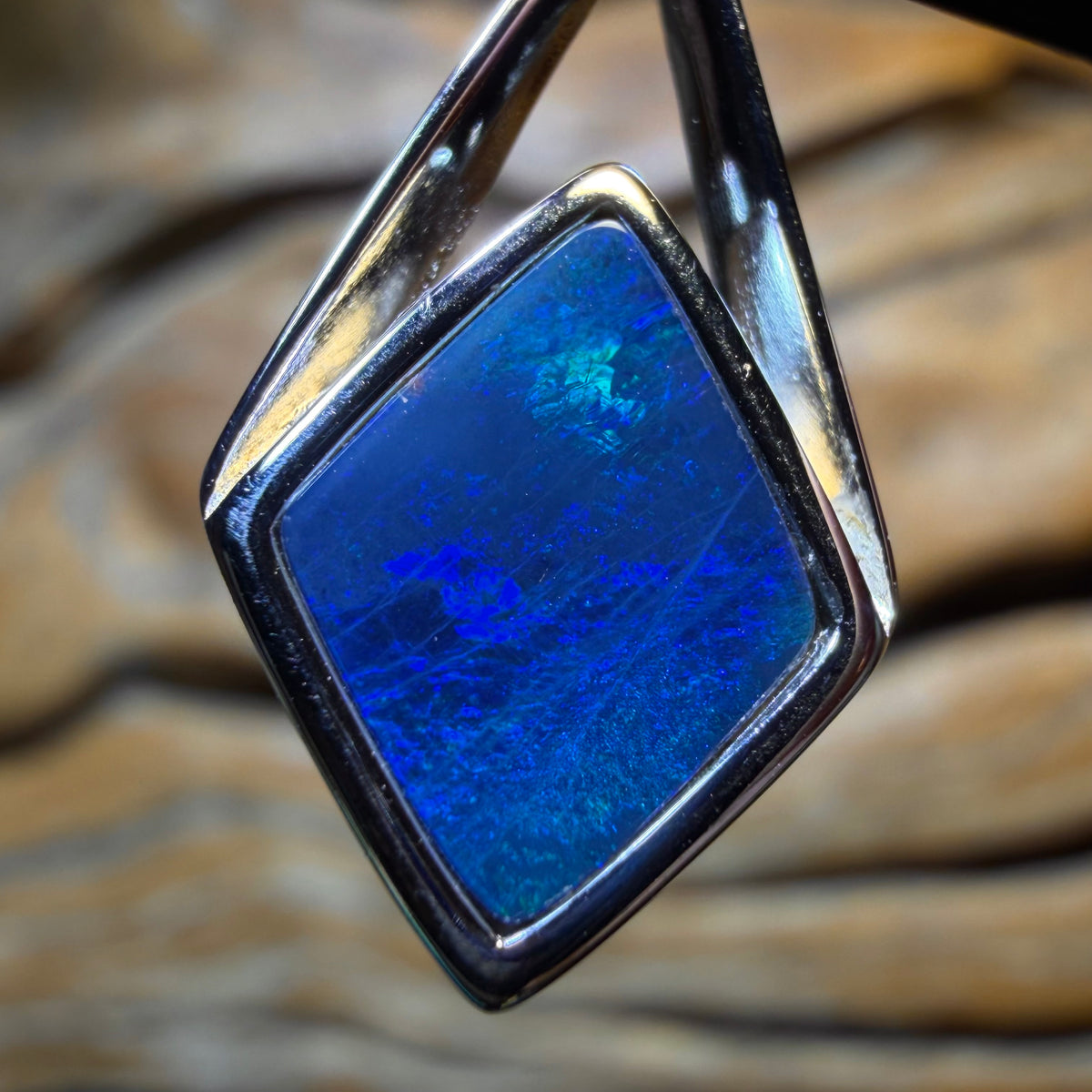 Bargain Card! Sterling Silver - Queensland Boulder Opal Doublet Pendant