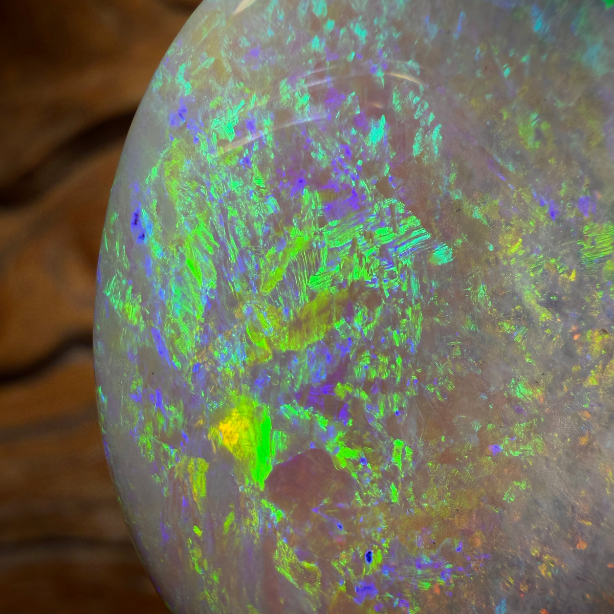 49.5cts - Large Oval South Australian Crystal on Unique “Mother of Matrix” Multicolours!