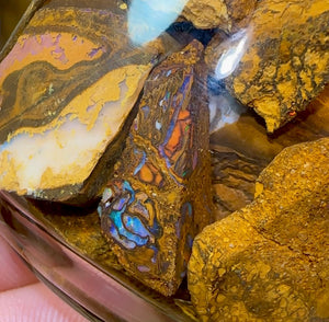 127.6g - Jar of Rough Australian Boulder Opal