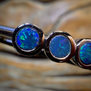 HDW Sterling Silver - Queensland Boulder Opal Doublet Ring
