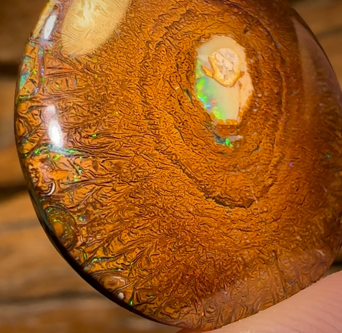 “Tribal Eye 2” 38.1cts - Yowah Nut Tribal Kernel Opal. Double Sided!