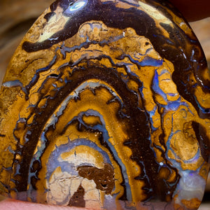 “Cave”57.8cts - Tribal Australian Boulder Opal Picture Stone from Yowah