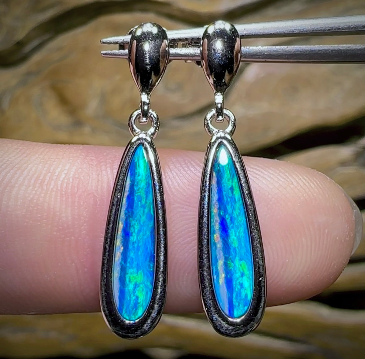 Sterling Silver - WHOLESALE 9 PIECE MIXED PARCEL. Australian Boulder Opal Doublet Jewellery - Opal Whisperers