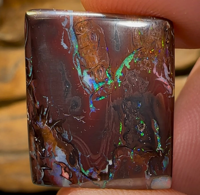 22.9cts - Queensland Boulder Opal Double Sided - Opal Whisperers