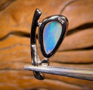 Sterling Silver - Solid South Australian Crystal Opal Pendant
