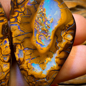 177.8cts - Top Yowah Nut Tribal / Crystal Centre Opal Pair. Double Sided!!