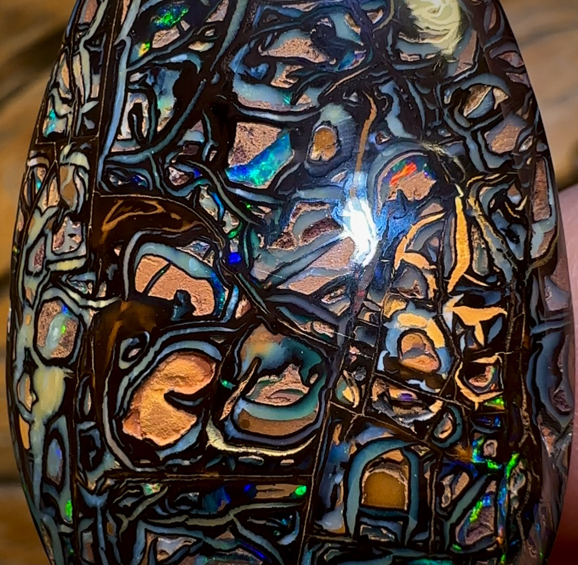 103.2cts - Art Of Opal Quality Top Tribal Queensland Boulder Opal