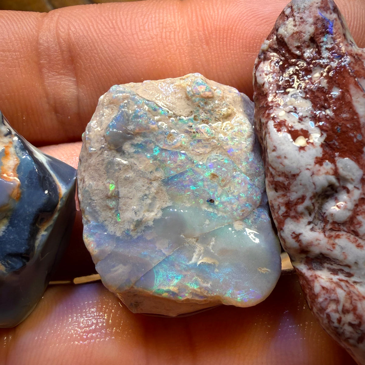 158.6cts - 3x Lightning Ridge Opal Rough Parcel