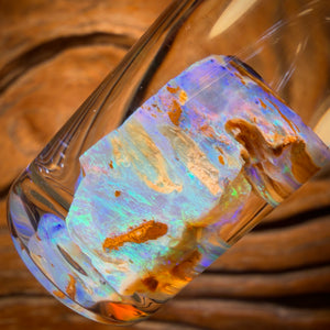 20.8cts - Vial of Rare Yowah Wood Fossil Crystal Opal Rough