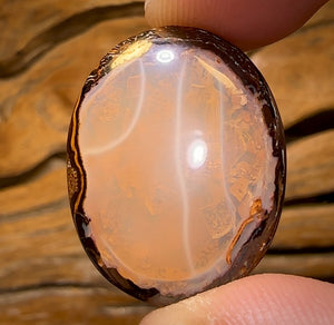 25.6cts - Yowah Nut Crystal Centre Opal. Australian Boulder Opal