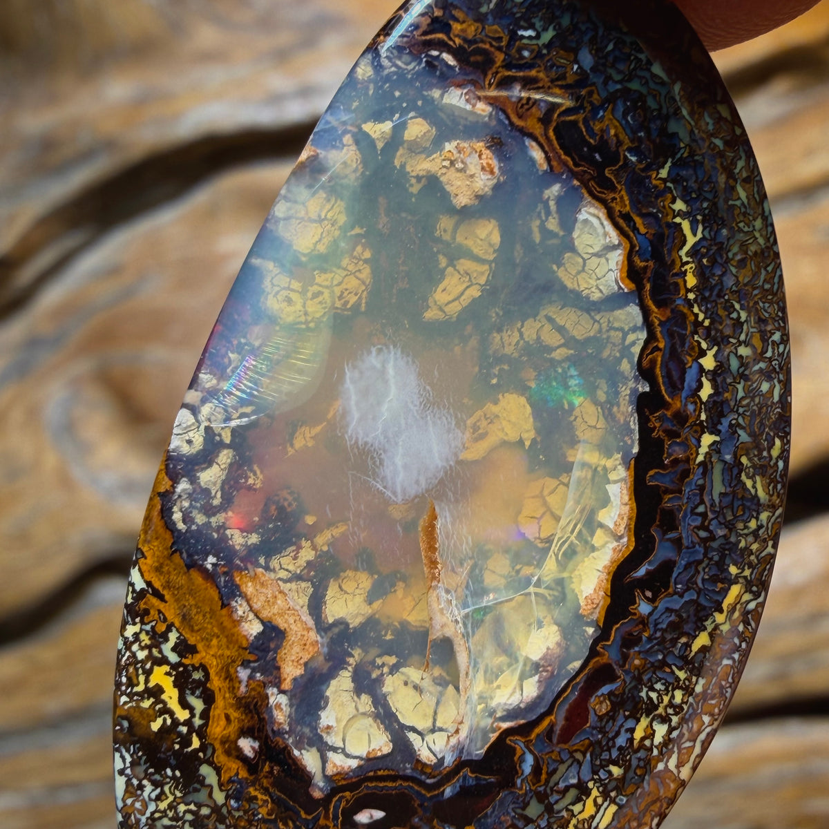 TGIF 42.4cts - Rare Partial Yowah Nut Crystal Centre Opal