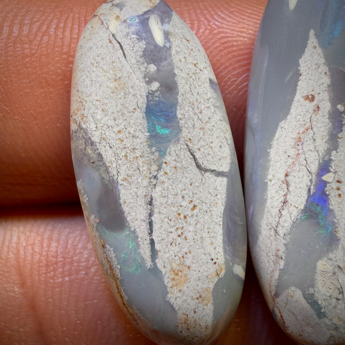 🔨 AUCTION 🔨 No Reserve 20.6cts - Lightning Ridge Opal Pair